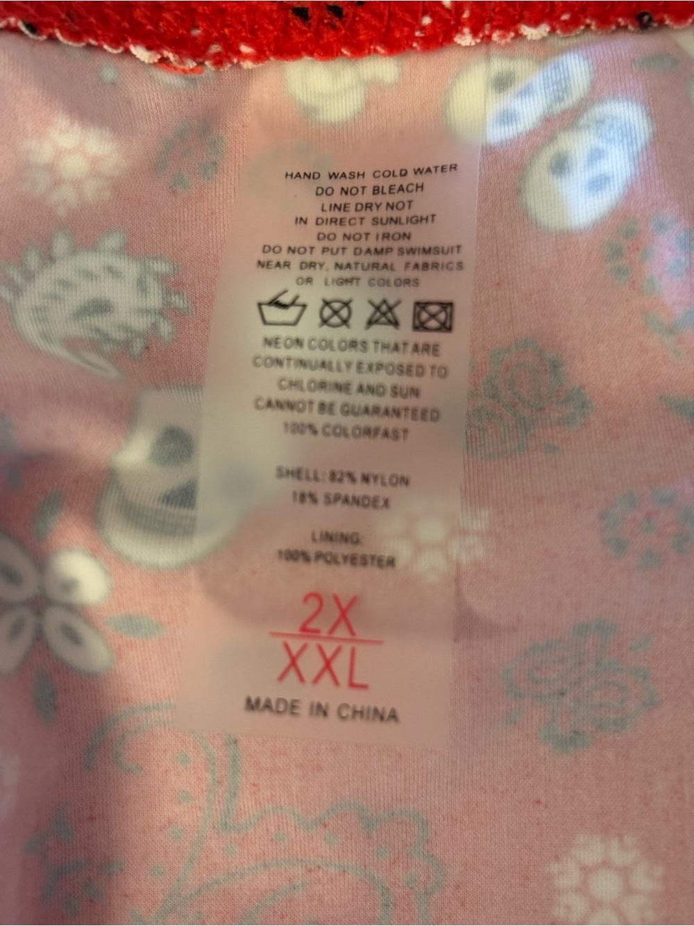 Torrid Red Bandana Skull Peplum Tankini Swimsuit 2X - Picture 9 of 9